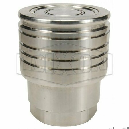 DIXON Snap-Tite by ST Series Interchange Hydraulic Coupling, 1-11-1/2 Nominal, FNPT, 316 SSss Steel 8STF8-SS